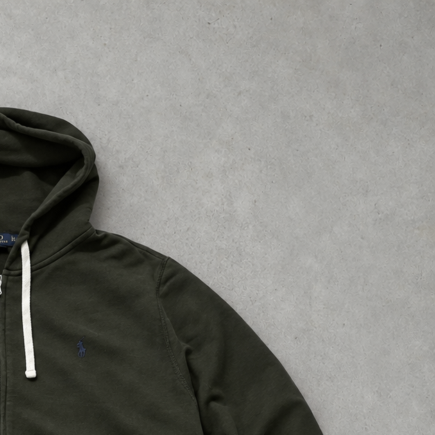 Polo Ralph Lauren Zip Sweater Dunkelgrün Rare (L)