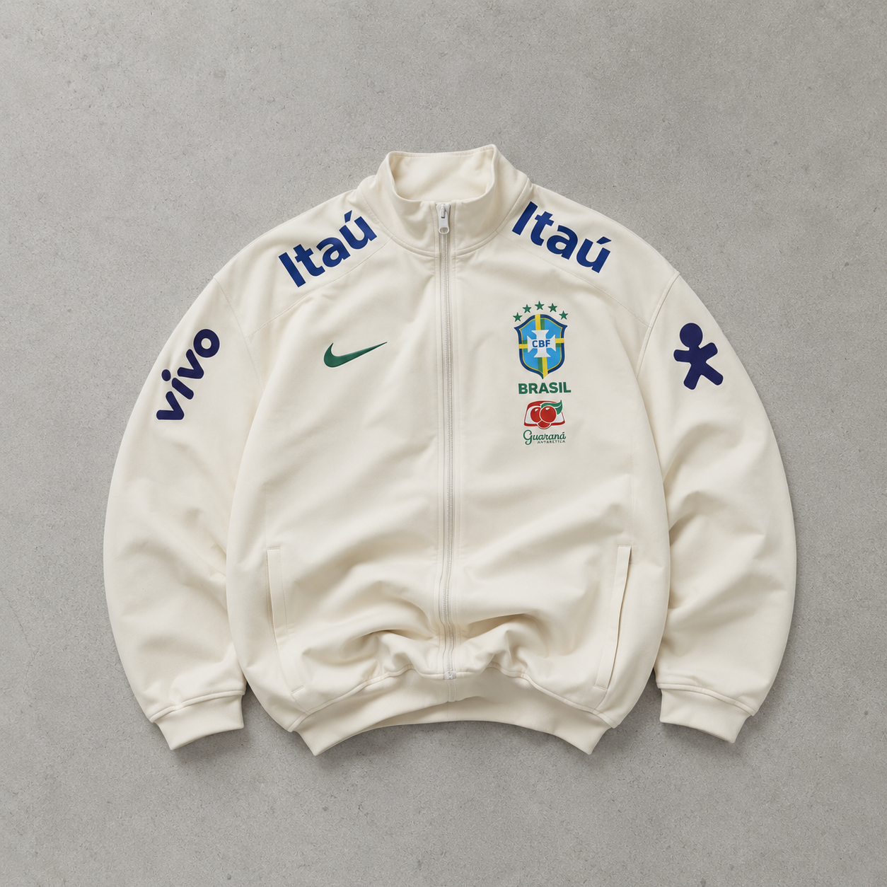 Brazil Nike Jacket Cream Rare (Size S)