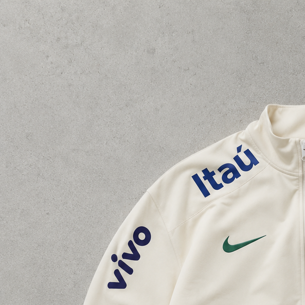 Brazil Nike Jacket Cream Rare (Size S)