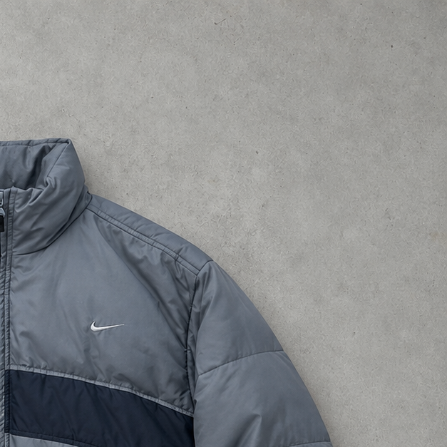 Nike Puffer Jacket Light Blue / Grey Rare (M)