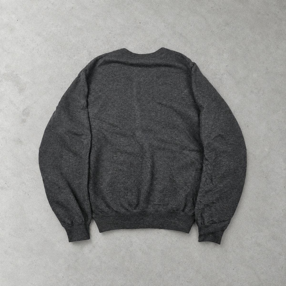 Ralph Lauren Sweater Schwarz Stitched Logo Rare (XL)