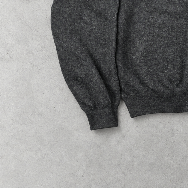 Ralph Lauren Sweater Schwarz Stitched Logo Rare (XL)