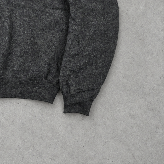 Ralph Lauren Sweater Schwarz Stitched Logo Rare (XL)