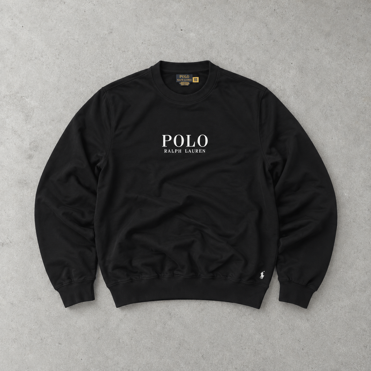 Polo Ralph Lauren Crewneck Sweater Schwarz Rare (XL)