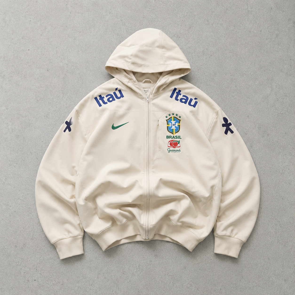 Brazil Nike Jacket Cream Limited (Size M)