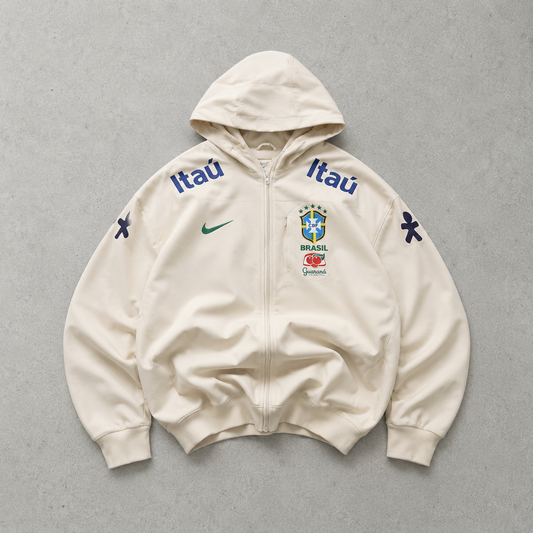Brazil Nike Jacket Cream Limited (Size M)