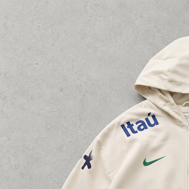 Brazil Nike Jacket Cream Limited (Size M)