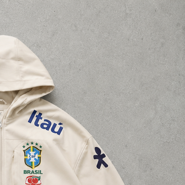 Brazil Nike Jacket Cream Limited (Size M)