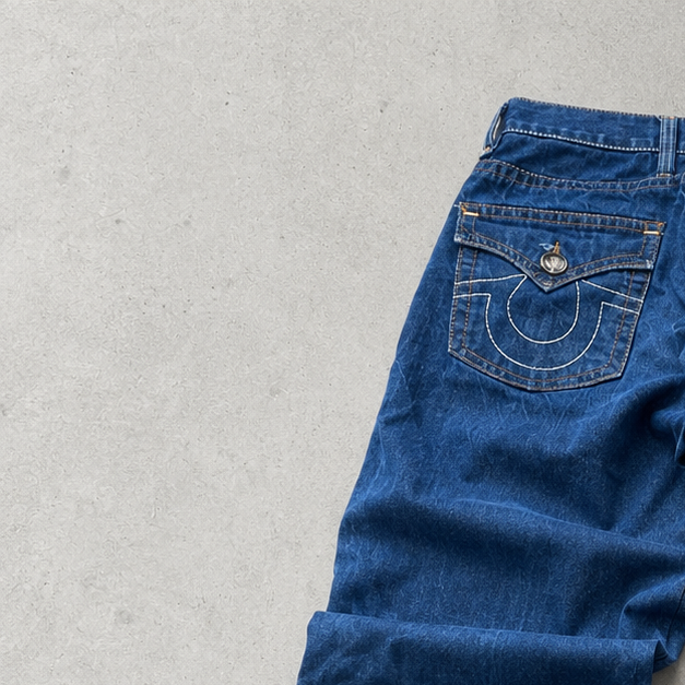 Y2K True Religion Bootcut Jeans Navy Rare (M)