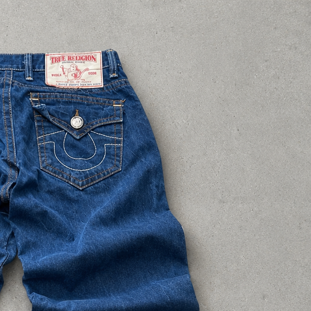 Y2K True Religion Bootcut Jeans Navy Rare (M)