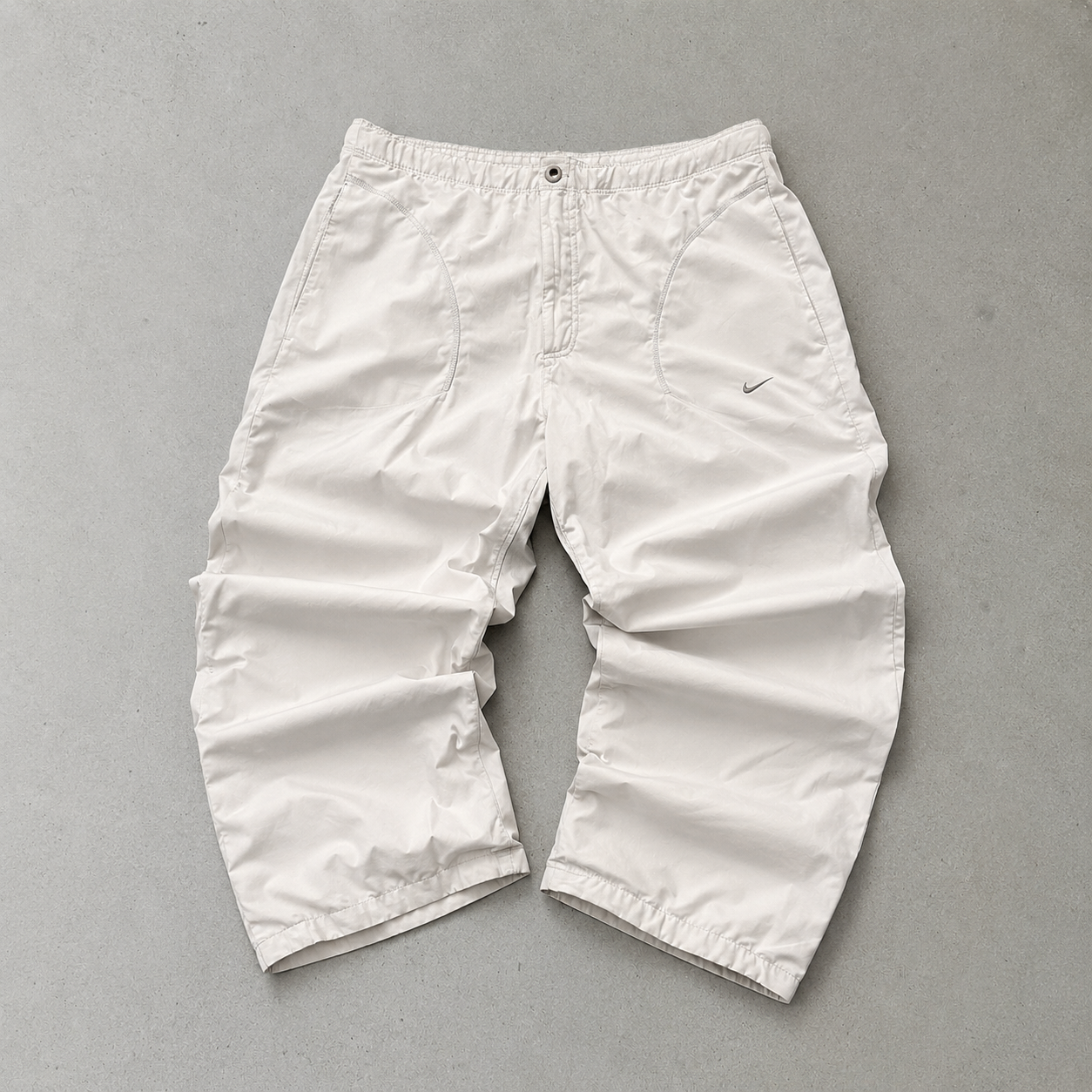 Y2K Nike Shorts Weiß, Creme Limited (S)
