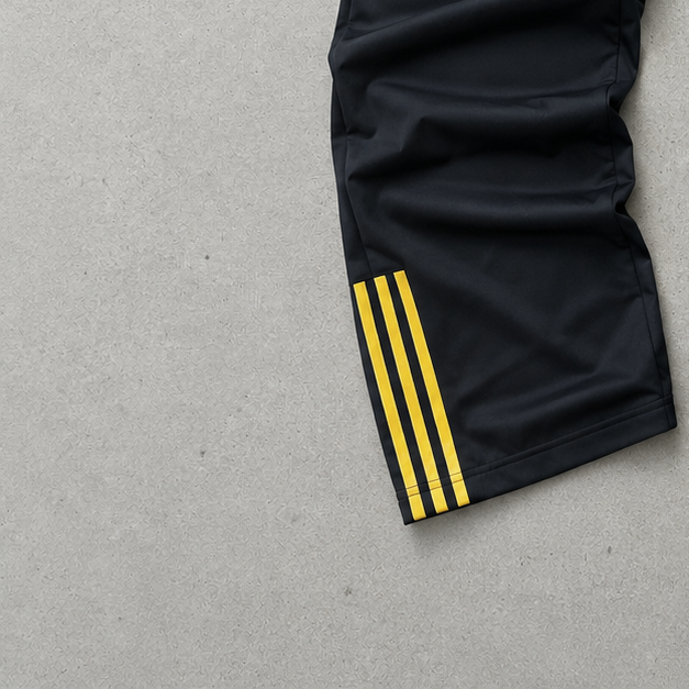 Olympique Lyon Adidas Track Pants Schwarz, Gelb Limited (Size M)