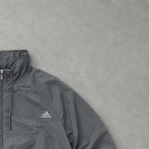 Vintage Adidas Trainingsjacke Grau Limited (M)