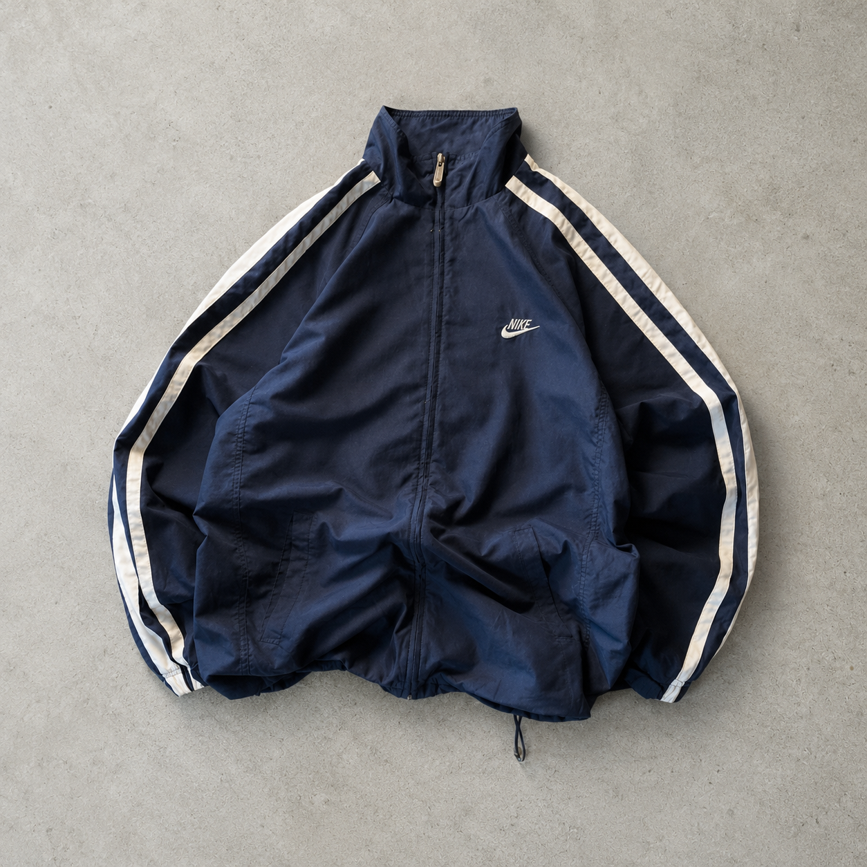 90s Vintage Nike Sweater Marineblau, Blue Rare (L)