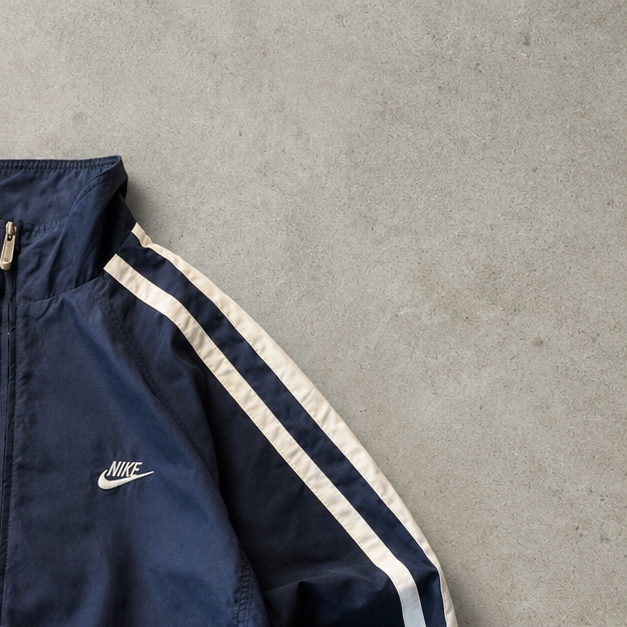 90s Vintage Nike Sweater Marineblau, Blue Rare (L)