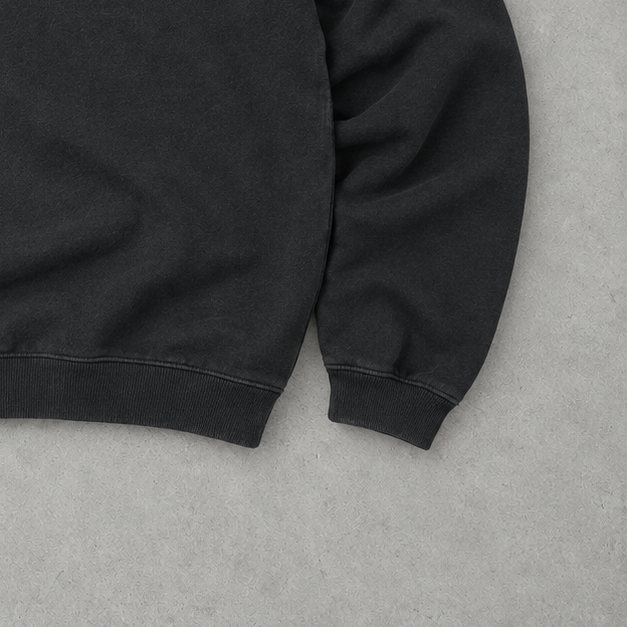 Ralph Lauren Sweatshirt Schwarz Stitched Logo Rare (XL)