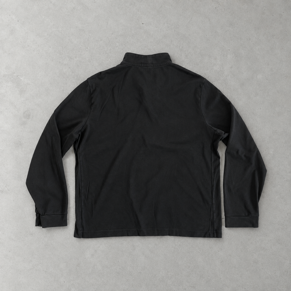 Ralph Lauren Sweatshirt Schwarz Stitched Logo Rare (XL)