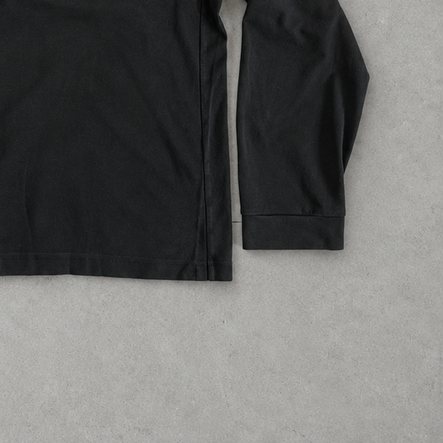 Ralph Lauren Sweatshirt Schwarz Stitched Logo Rare (XL)