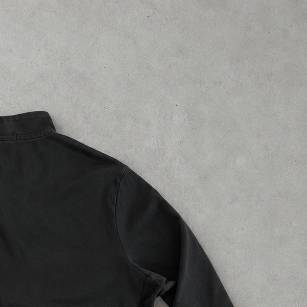 Ralph Lauren Sweatshirt Schwarz Stitched Logo Rare (XL)