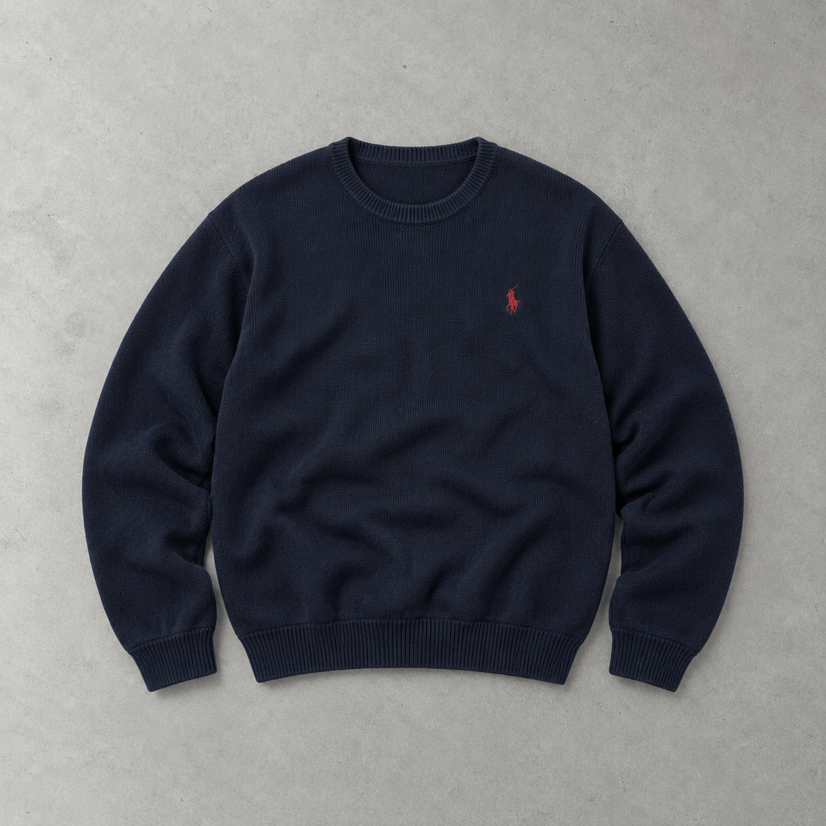 Ralph Lauren Sweater Marineblau Limited (XXL) Stitched Logo