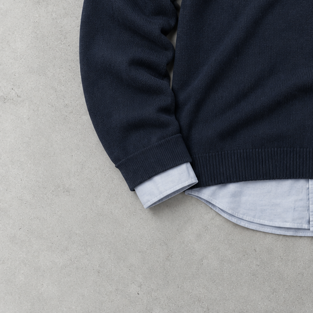 Ralph Lauren Sweater Marineblau Limited (XXL) Stitched Logo