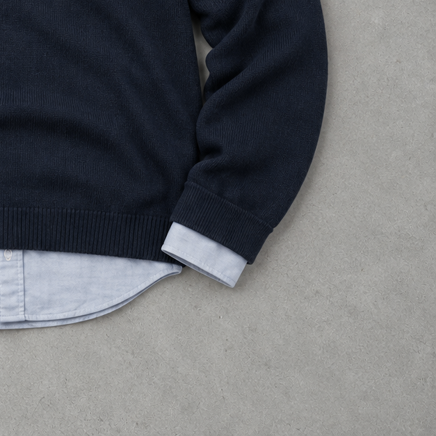 Ralph Lauren Sweater Marineblau Limited (XXL) Stitched Logo
