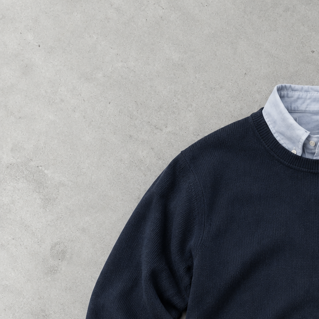 Ralph Lauren Sweater Marineblau Limited (XXL) Stitched Logo
