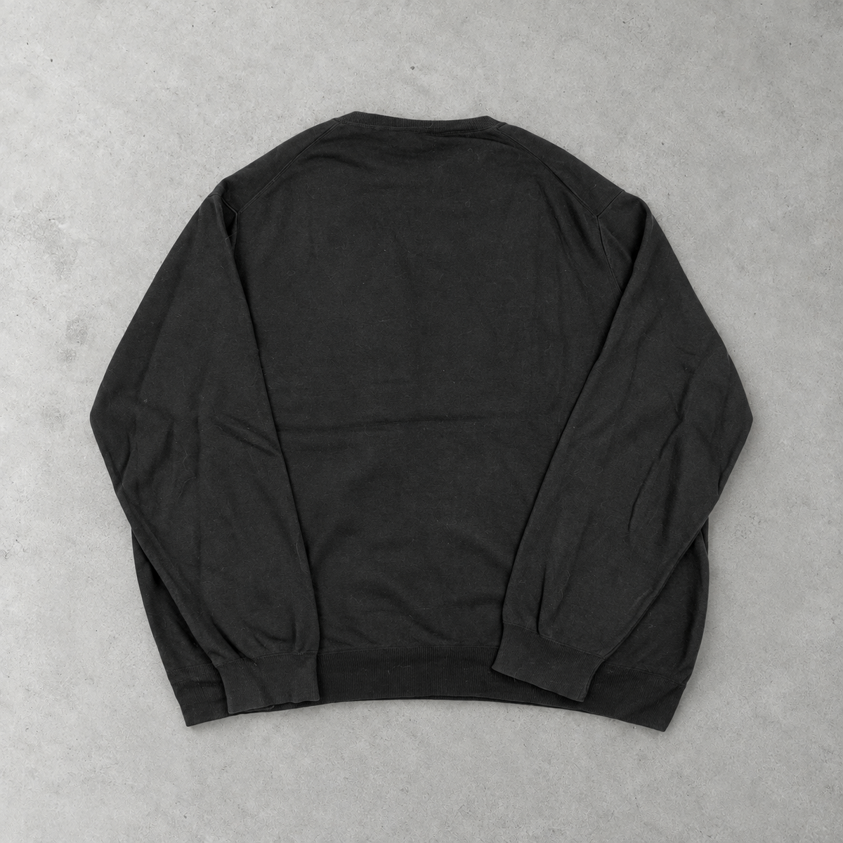 Ralph Lauren V-Neck Sweater Schwarz Rare (XL) Stitched Logo