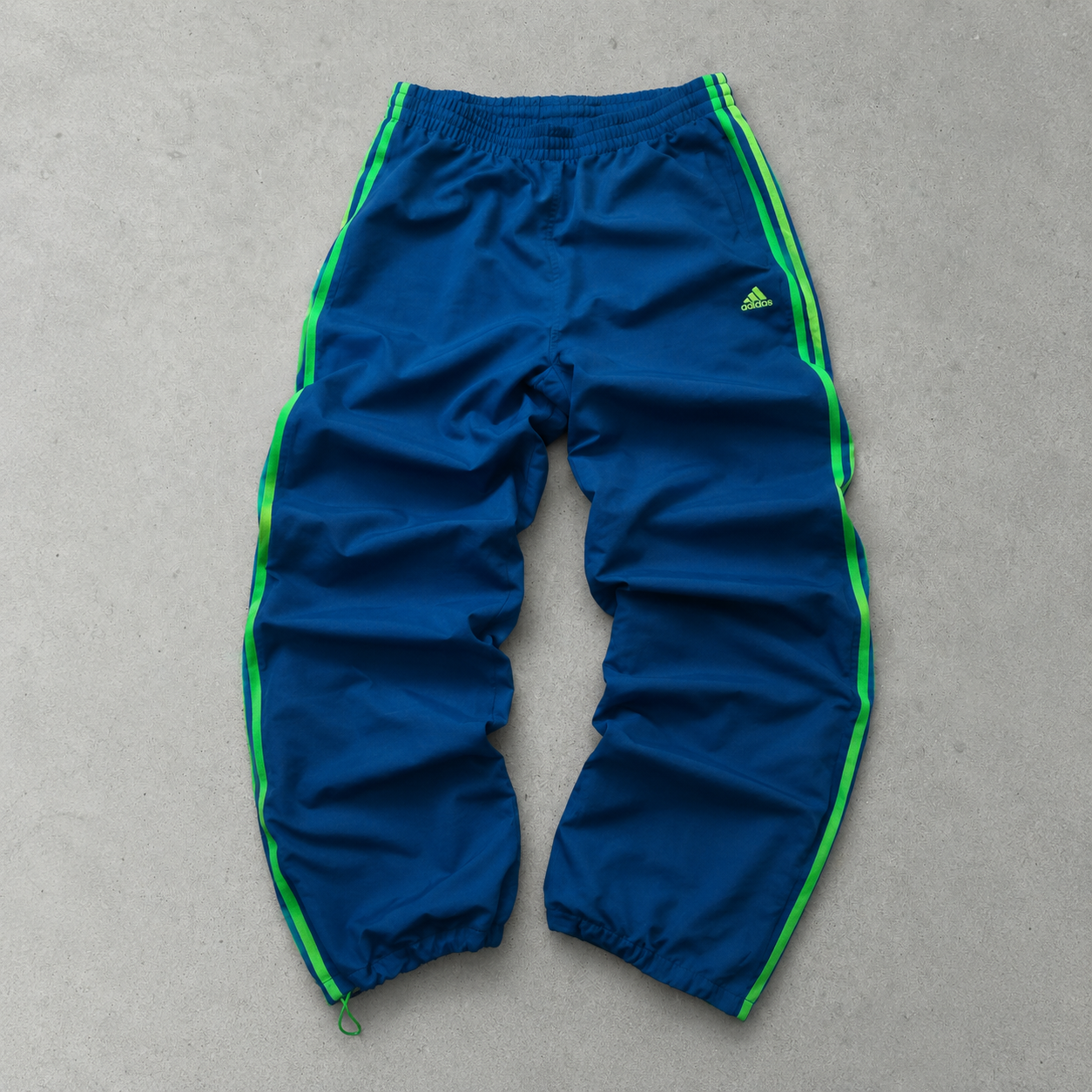 ADIDAS Track Pants Navy / Green Rare (S)