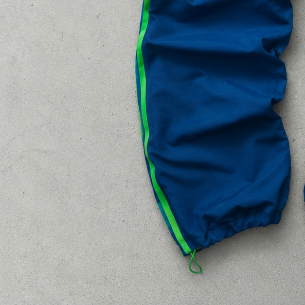 ADIDAS Track Pants Navy / Green Rare (S)