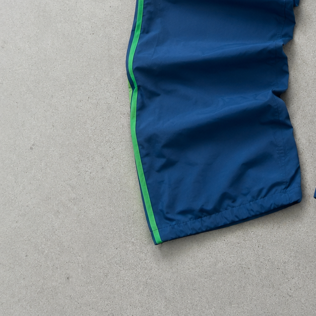 ADIDAS Track Pants Navy / Green Rare (S)