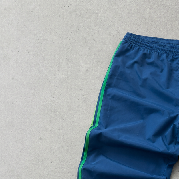 ADIDAS Track Pants Navy / Green Rare (S)
