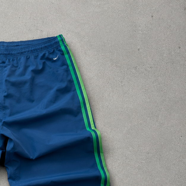 ADIDAS Track Pants Navy / Green Rare (S)