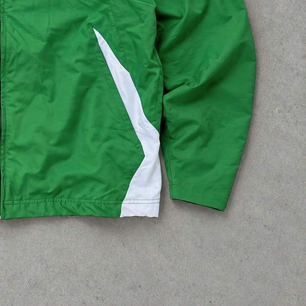 90s Nike Track Jacket Grün, Weiß Limited Stitched Logo (M)