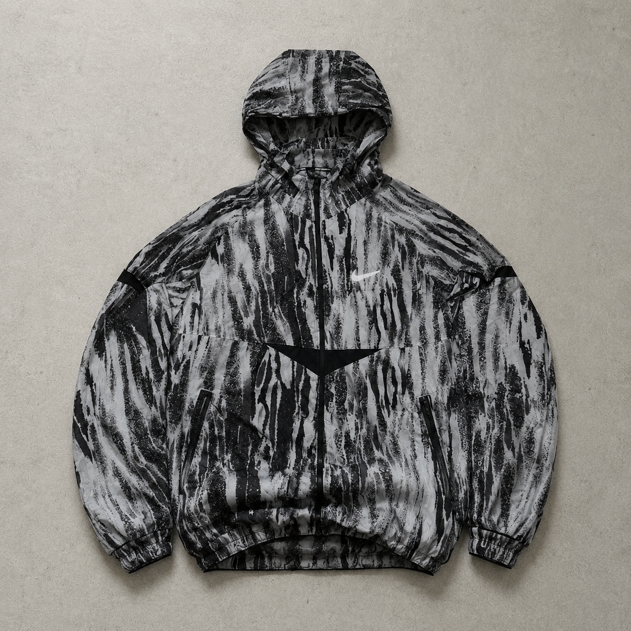 USA Y2K Nike Hoodie White, Black Rare (L)
