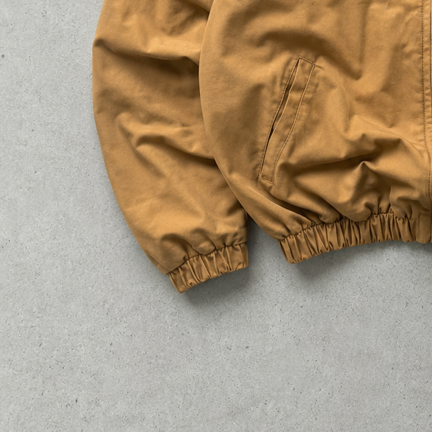 Ralph Lauren Bomber Jacket Beige Rare (XL) Stitched Logo