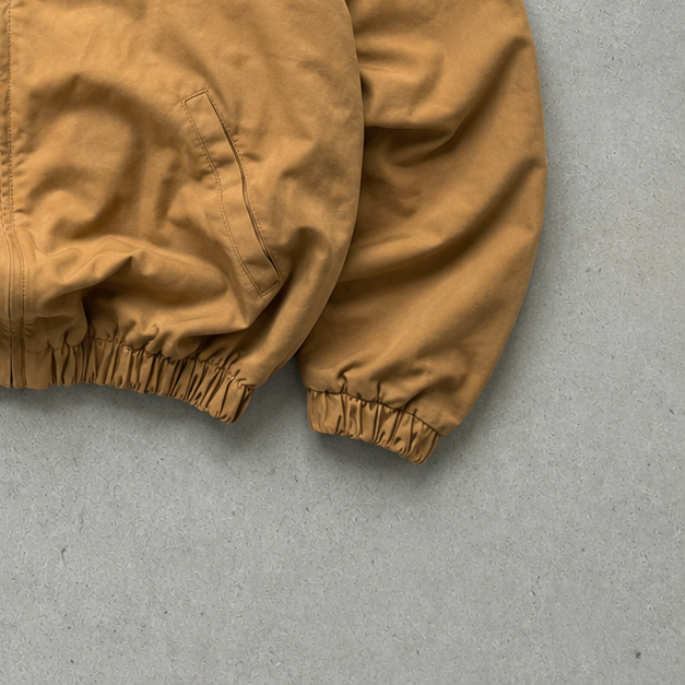 Ralph Lauren Bomber Jacket Beige Rare (XL) Stitched Logo