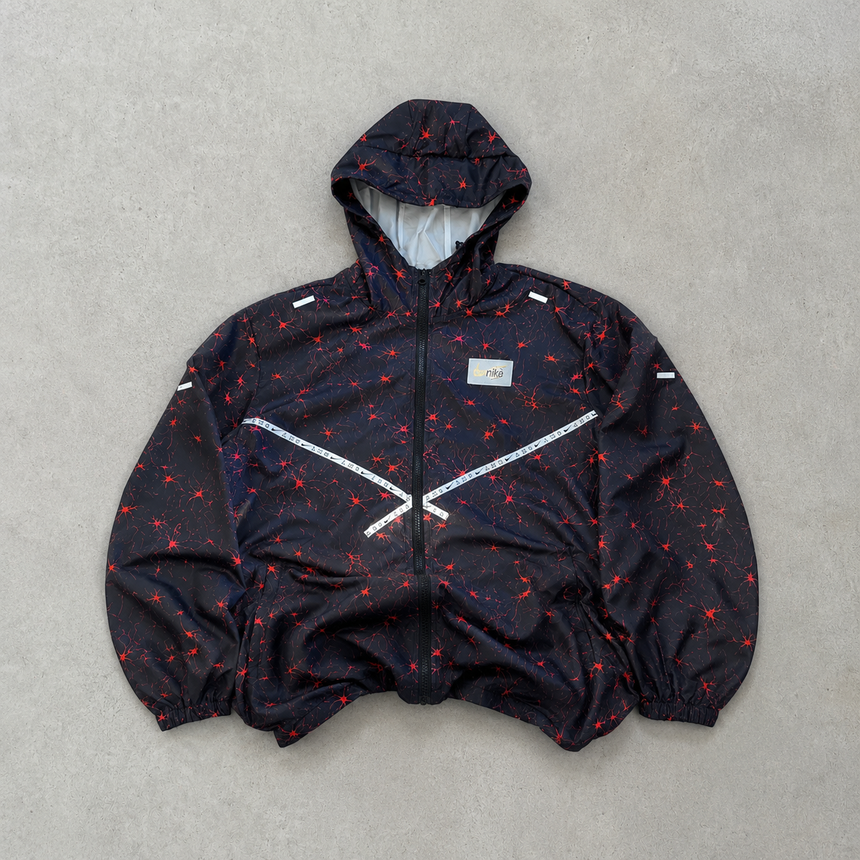 Nike Jacket Black, Red Limited (Size S)
