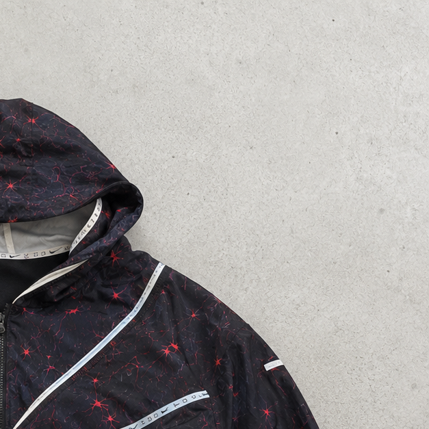 Nike Jacket Black, Red Limited (Size S)