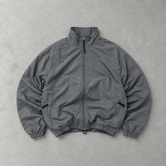Veste Adidas vintage grise rare (M) logo brodé