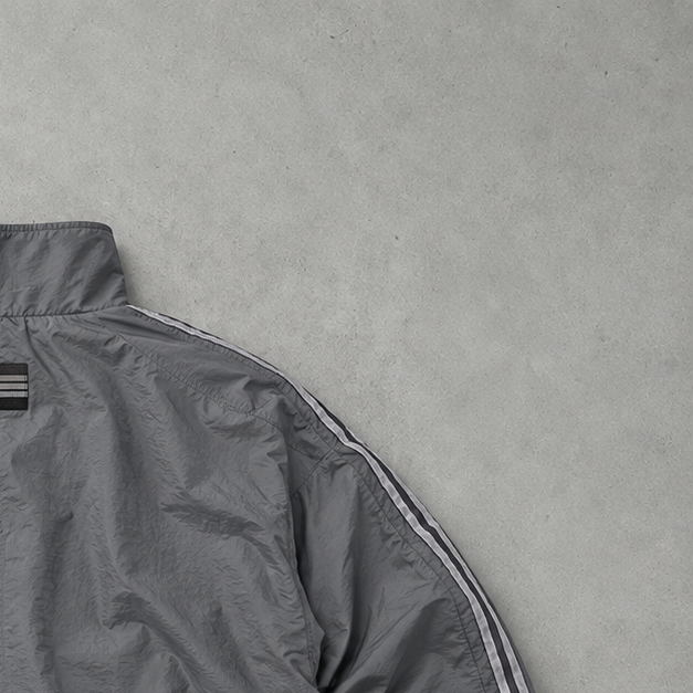 Vintage Adidas Jacket Gray Rare (M) Stitched Logo