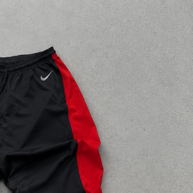 Nike Track Pants Black, Red Limited (M)