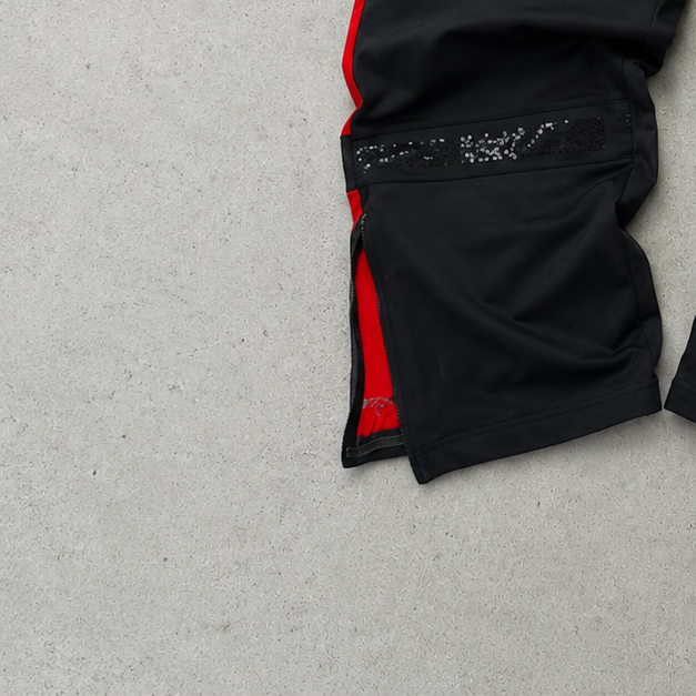 Nike Track Pants Black, Red Limited (M)