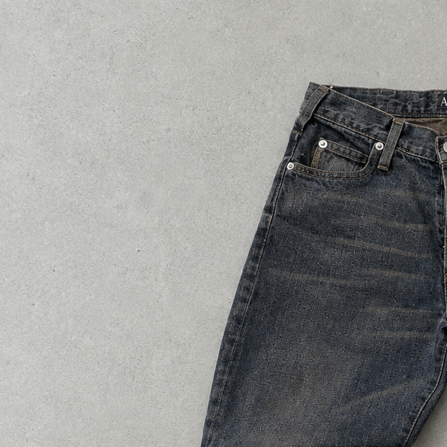 Vintage Armani Jeans Jeans Schwarz Rare (S)