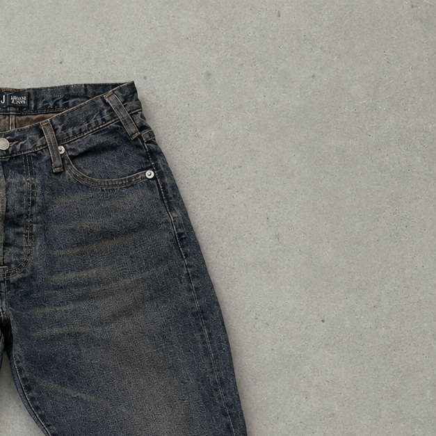 Vintage Armani Jeans Jeans Schwarz Rare (S)