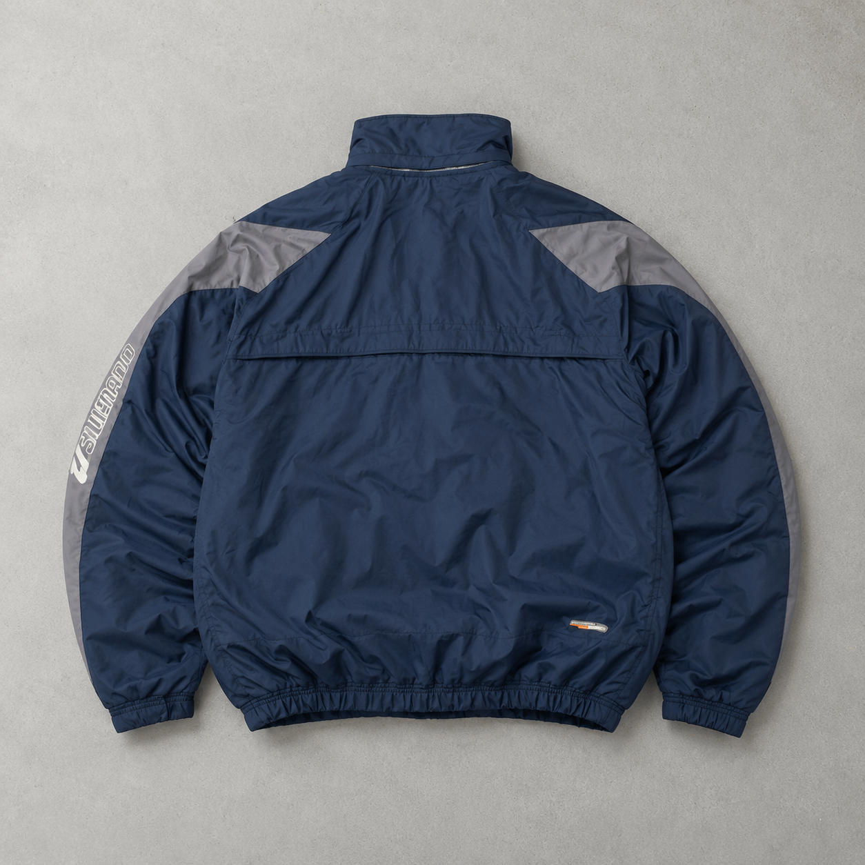 Y2K Nike Puffer Jacket Marineblau, Grau Limited (Size L)