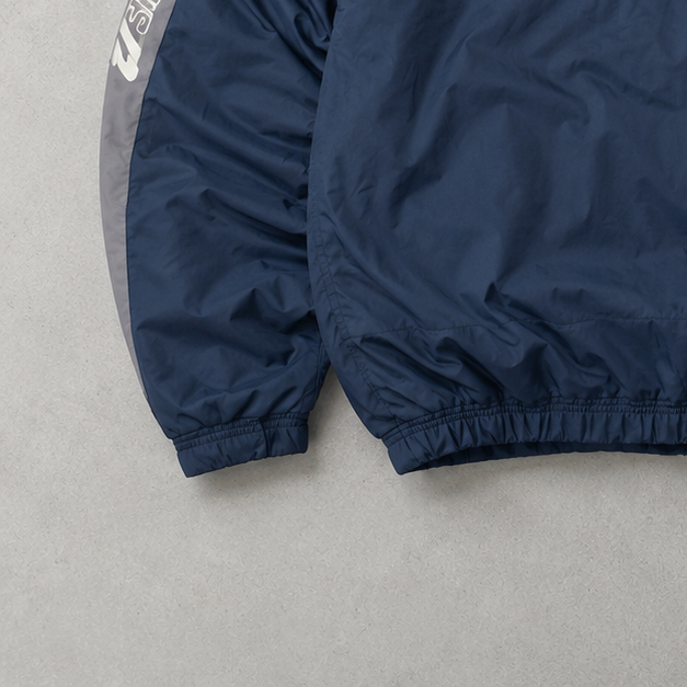 Y2K Nike Puffer Jacket Marineblau, Grau Limited (Size L)
