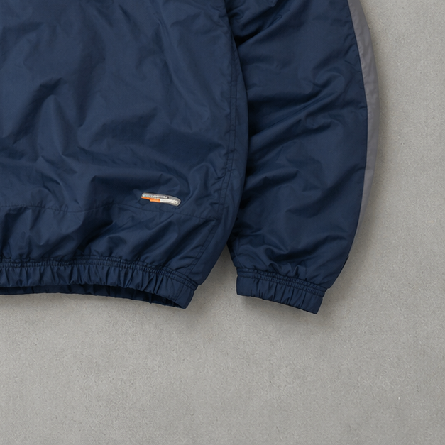 Y2K Nike Puffer Jacket Marineblau, Grau Limited (Size L)