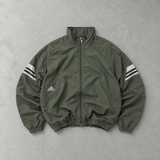 Veste de survêtement Adidas kaki rare (M)