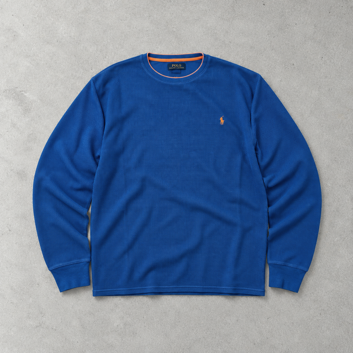 Ralph Lauren Sweater Blau Stitched Logo Limited (XL)